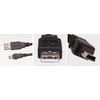 MicroConnect USB laidas USB-A – miniUSB 1,8 m juodas (USBAMB52)