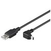 USB laidas MicroConnect USB-A - miniUSB 1,8 m juodas (USBMB52A)
