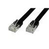 MicroConnect RJ-45 kt.6 3m Juoda (V-UTP603S -FLAT)