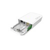 Mikrotik wAP LoRa8 rinkinys maršrutizatorius - 300 Mbps, LAN 10/100 Mbps, 9-30V maitinimo šaltinis, tvirtinamas prie lubų, baltas korpusas, vidinė ir išorinė antena, Atheros QCA9531 650 MHz, 16 MB Flash