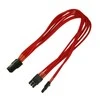 Nanoxia PCIE 6- pin - PCIE 8-pin, 0,3m, raudona (900300023)