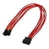 Nanoxia Molex - 3-pin x2, 0,3m, Raudona (900300015)