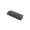 NATEC NHU-1557 Hub USB 3.0 Mantis2 4-jungtys on/off with AC Adapteris Juodas