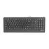 NATEC NKL-0876 Mulitmedia Klaviatūra BARRACUDA Slim USB US išdėstymas Juodas