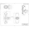 Ram Mounts Tvirtinamas UNPKD RAM DVIGUBAS LIZDAS 1 colio rutuliui