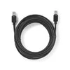 Nedis Cat 6 kabelis | RJ45 jungtis | F/UTP | 10,0 m | apvalus | LSZH / PVC | Antracitas | Pakuotė su peržiūros langeliu