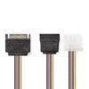 Nedis vidaus maitinimo kabeliai | SATA 15 kontaktų jungtis | Molex lizdas / SATA 15 kontaktų lizdas | Paauksuotas | 0,20 m | apvalus | PVC | Įvairiaspalvis | plastikinis maišelis