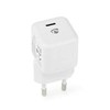 Nedis Netzladegerät 30 W 1.5 2.0 2.5 3.0 A - Anzahl der Ausgänge: 1, USB-C™, Automatische Spannungswahl