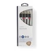 Kabelis Nedis Audio Cable 2x RCA -> 2 x RCA 2m Juodas