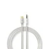 Nedis USB adapteris | USB 2.0 | USB-C™ jungtis | 3,5 mm kištukas | 1,00 m | apvalus | Paauksuotas | Pintas / nailonas | Aliuminis | Pakuotė su langu
