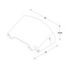 Laikiklis Neomounts by Newstar Tiltable Transparent Nešiojamas kompiuteris Stand (Clear Acrylic)