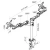 Neomounts Newstar FPMA-D935D monitoriaus laikiklis arba stovas 68,6 cm (27") Gnybtas Sidabras