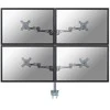 Newstar FPMA-D935D4 monitoriaus laikiklis arba stovas 68,6 cm (27") Gnybtas Sidabras