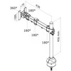 Neomounts Newstar FPMA-D960G monitoriaus laikiklis arba stovas 76,2 cm (30") Juoda
