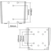 Neomounts „NewStar“ LCD laikiklis – fiksuotas – gylis 10 mm [maks. 30 kilogramų] – VESA75 100