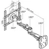 Neomounts Newstar FPMA-W935 televizoriaus laikiklis 101,6 cm (40") Sidabras