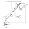 Laikiklis NEWSTAR NM-D75BLACK FLAT SCREEN DESK MOUNT