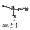 Laikiklis Neomounts by Newstar Select Tilt/Turn/Rotate Triple Desk Mount (spaustukas) trims 10-27" Monitorius ekranams, reguliuojamo aukščio - Juodas