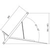 Neomounts Newstar NSLS100 nešiojamojo kompiuterio stovas Sidabras 55,9 cm (22")