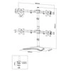 StarTech Stalinis laikiklis NewStar NeoMounts monitoriui (10 - 27'')