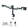Laikiklis Neomounts by Newstar Select Tilt/Turn/Rotate Triple Desk Mount (spaustukas) trims 10-27" Monitorius ekranams, reguliuojamo aukščio - Juodas