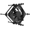 Noiseblocker juodos spalvosSilent Pro korpuso ventiliatoriusP-1 – 80mm