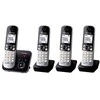 „Panasonic“ belaidis telefonas KX-TG6824GB Quattro – juodas