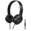Stereofoninės ausinės su mikrofonu Panasonic RP-HF100ME-K, Juodos