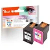 Peach PI300-808 rašalo kasetė Juoda, Žydras, Rausvai raudona, Geltona 2 vnt