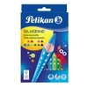 Pelikan Pieštukai spalvoti stori trikampiai 12sp SILVERINO