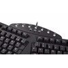 Klaviatūra Perixx Perixx PERIBOARD-512 DE, Ergonomic Klaviatūra su USB jungtimi, juodas