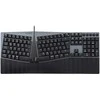 Klaviatūra Perixx PERIBOARD-535 DE BL, ergonomiczna mechaninė klaviatūra USB (mėlyna przyciski)