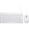 Klaviatūra ir pelė Perixx Perixx PERIDUO-212 DE, mini USB klaviatūra and pelė set, baltas