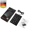 Klaviatūra Perixx PERIPAD-202C, numeric keypad cable jungtys USB-C with 2x USB 2.0 Hub (USB-A)