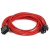 PHANTEKS 8-Pin EPS12V Extension 50cm – sleeved raudonos spalvos