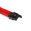 PHANTEKS 6+2-Pin PCIe Extension 50cm – sleeved raudonos spalvos