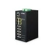 Šakotuvas Planet IGS-12040MT tinklo jungiklis Valdomas Gigabit Ethernet (10/100/1000) Juodas