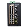 Šakotuvas PLANET IGS-20160HPT tinklo jungiklis Valdomas L2/L3 Gigabit Ethernet (10/100/1000) Maitinimas per Ethernet (PoE) Mėlyna, Baltas