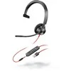 „Poly Plantronics Blackwire 3315“ ausinės, monofoninė, USB-A ir 3,5 mm lizdas, optimizuotas vieningas ryšys