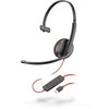 POLY PLANTRONICS BLACKWIRE ausinės C3210, laidinės, monofoninės, USB-C, optimizuotos vieningam ryšiui