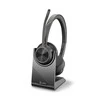 „Poly Plantronics Voyager 4320 UC Bluetooth“ ausinės, binauralinis, nano raktas su USB-A jungtimi, įkrovimo stotelė