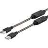 Kabelis USB VivoLink USB-A - USB-A 15 m Juodas (PROUSBAA15)