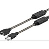 USB kabelis VivoLink USB-A - USB-A 20 m Juodas (PROUSBAF20)