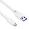 PureLink USB-C į USB-A laidas – 3.1 Gen 1, 3A, 5G – iSeries – baltas – 1,50 m