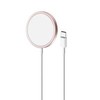 Puro Elektrik Puro magnetinė belaidė indukcinė įkrovimo stotis USB-C, suderinama su MagSafe, 1 m, rožinė