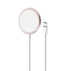 Puro Elektrik Puro magnetinė belaidė indukcinė įkrovimo stotis USB-C, suderinama su MagSafe, 1 m, rožinė