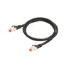 Python Series Python 8063PY-005S Juodas tinklo kabelis 0.5m Cat6 SF/UTP (S-FTP)