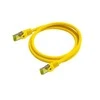 Python Series Python Patchkabel mit Cat.7 Rohkabel S/FTP PiMF halogenfrei 0,25m gelb