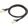 Python Series PYTHON 8070PY-015S - 1.5 m - Cat6a - SF/UTP (S-FTP) - RJ-45 - RJ-45 - Juodas
