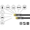 Python Series Python 8070PY-030S tinklo kabelis juodas 3m Cat7 SF/UTP (S-FTP)